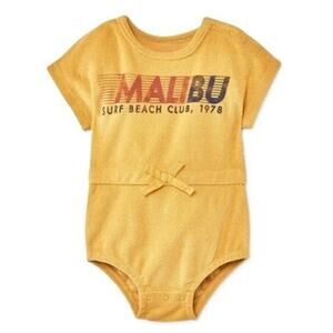 Grayson Mini Malibu Surf Beach Club, 1978 Terry Cloth Onesie Sz 0-3 mo